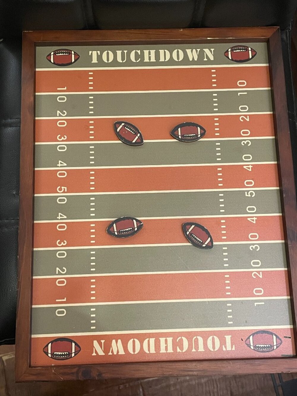 Aaron Brothers Touchdown Football Field Wall Hanging with Football Magnets
